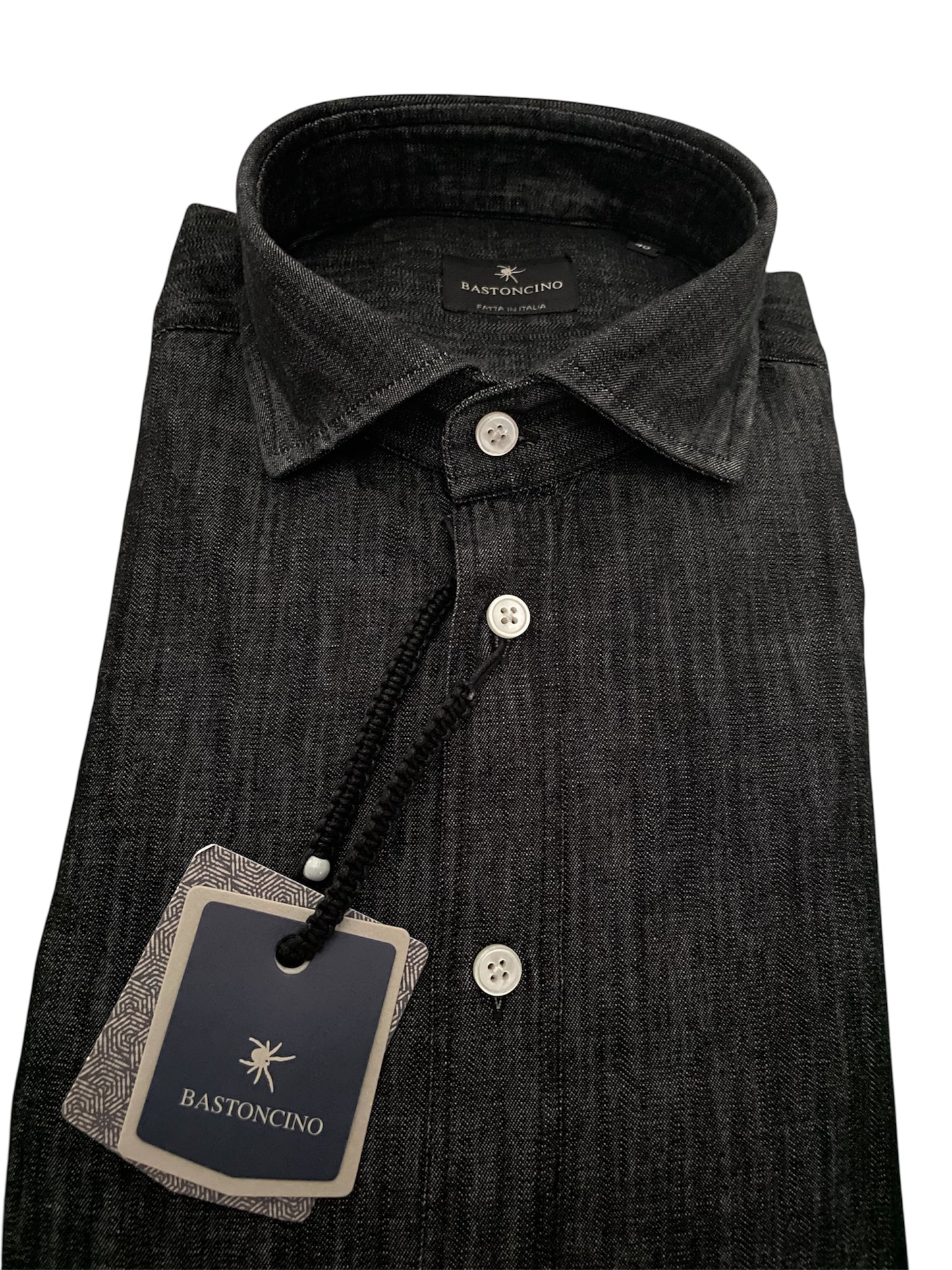 Camicia-Bastoncino-Denim-Uomo