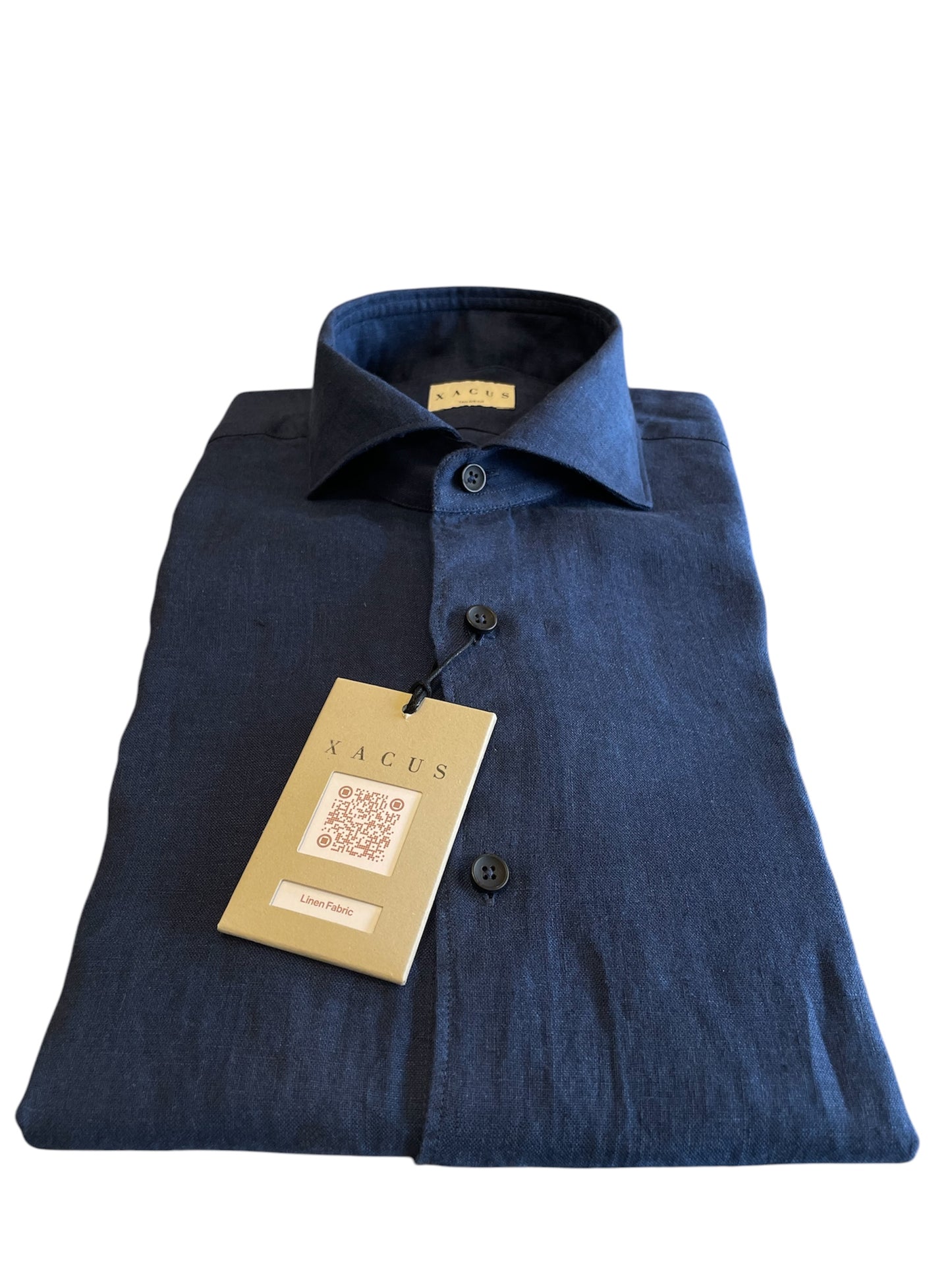 Camicia-Xacus-Uomo-Lino-Blu