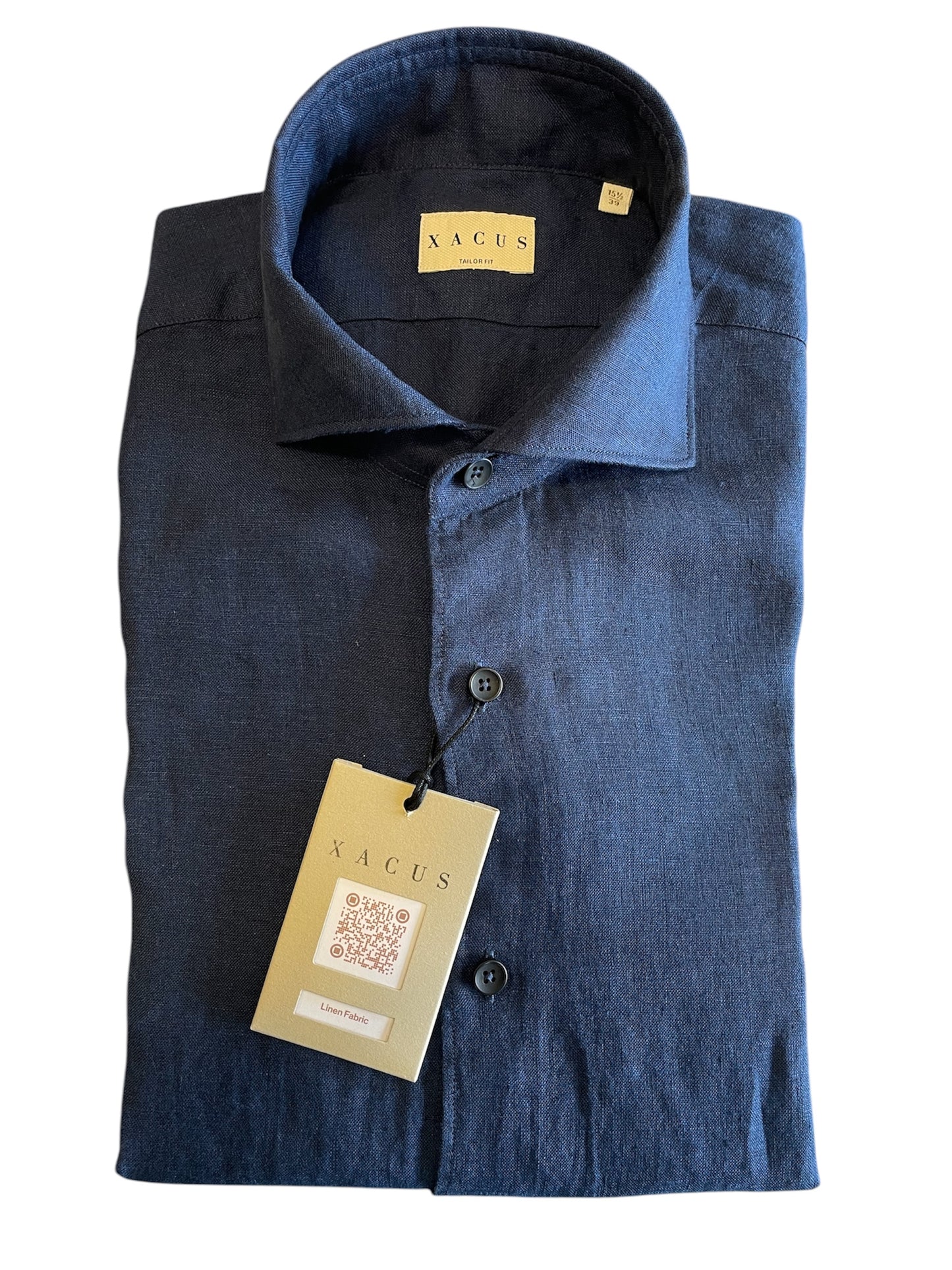 Camicia-Xacus-Uomo-Lino-Blu