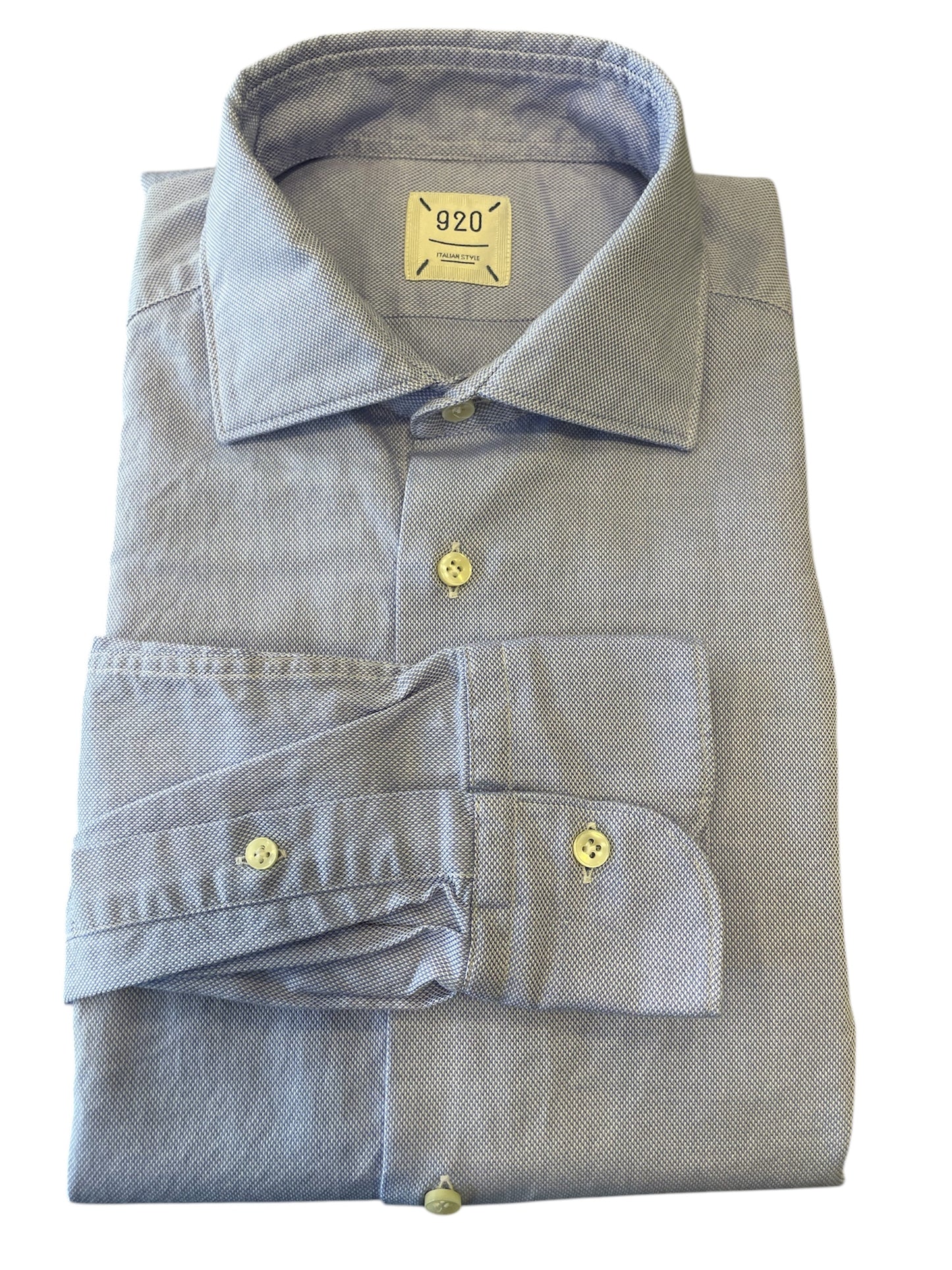 Camicia Uomo 920 Azzurra in Cotone Made in Italy