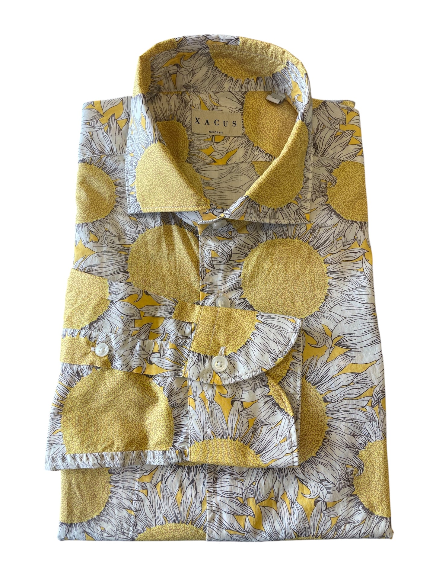 camicia-xacus-stampa-girasoli-cotone