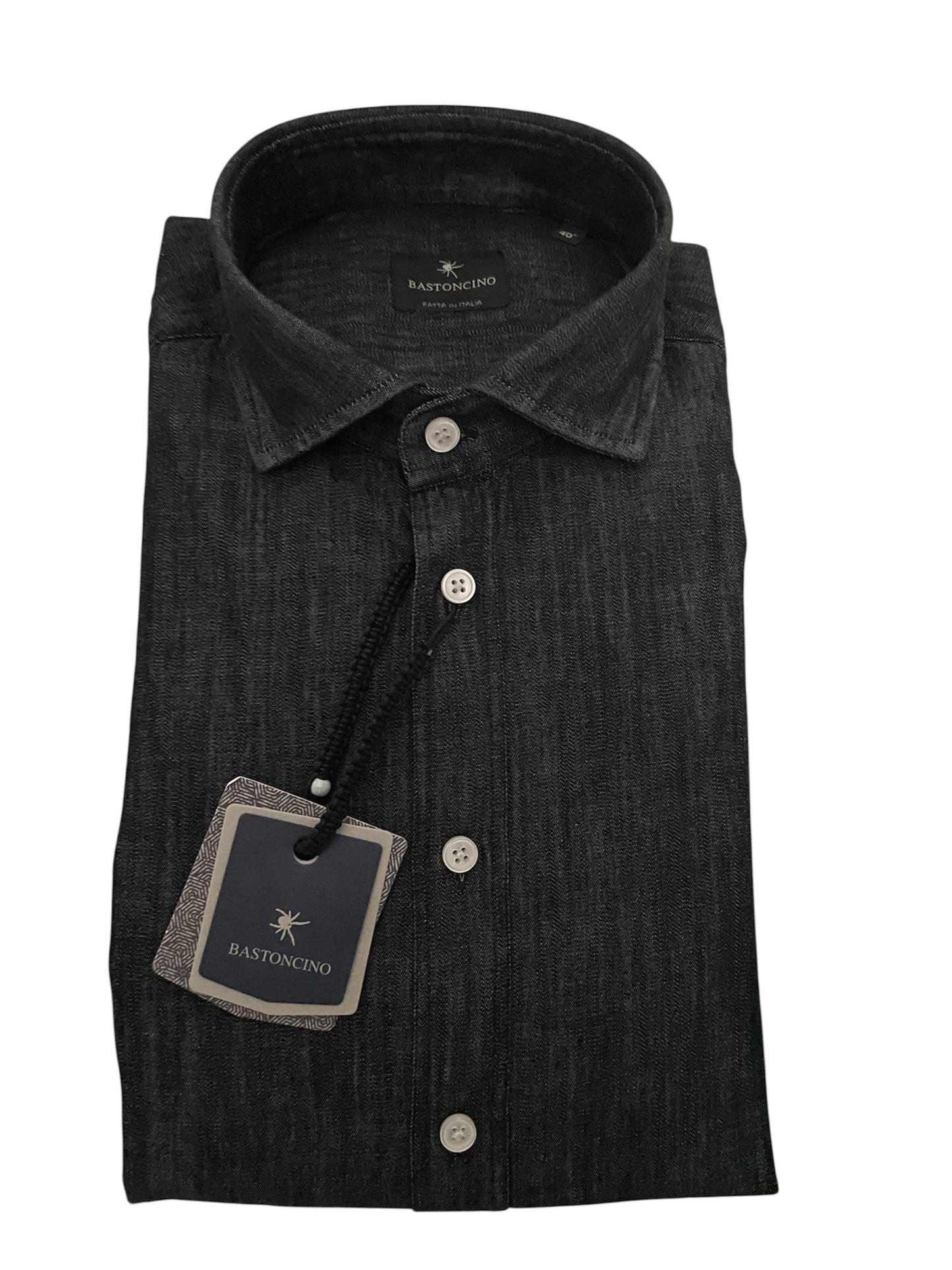 Denim-Camicia-Bastoncino