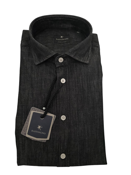 Denim-Camicia-Bastoncino