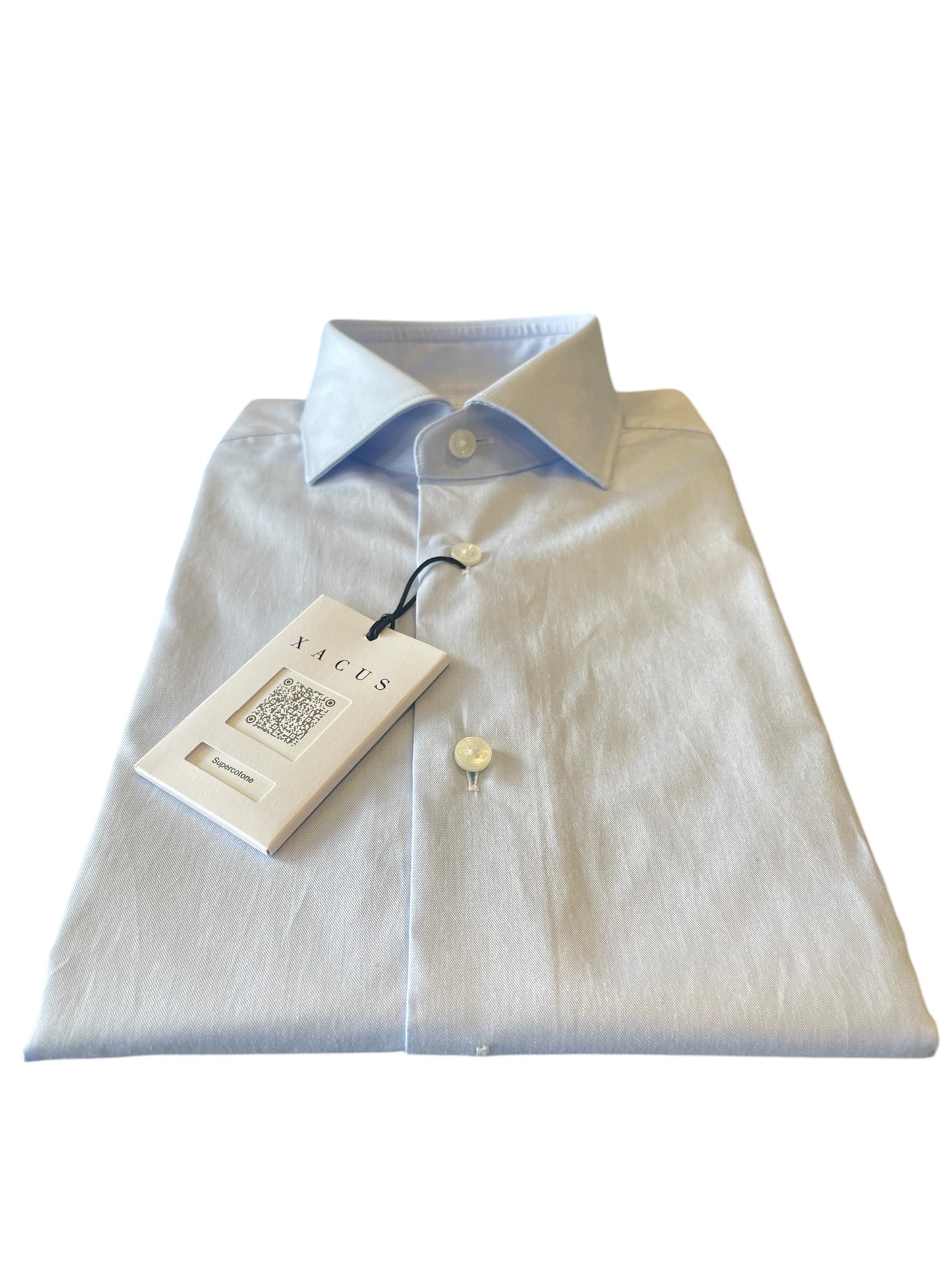 Camicia-Cotone-Azzurra