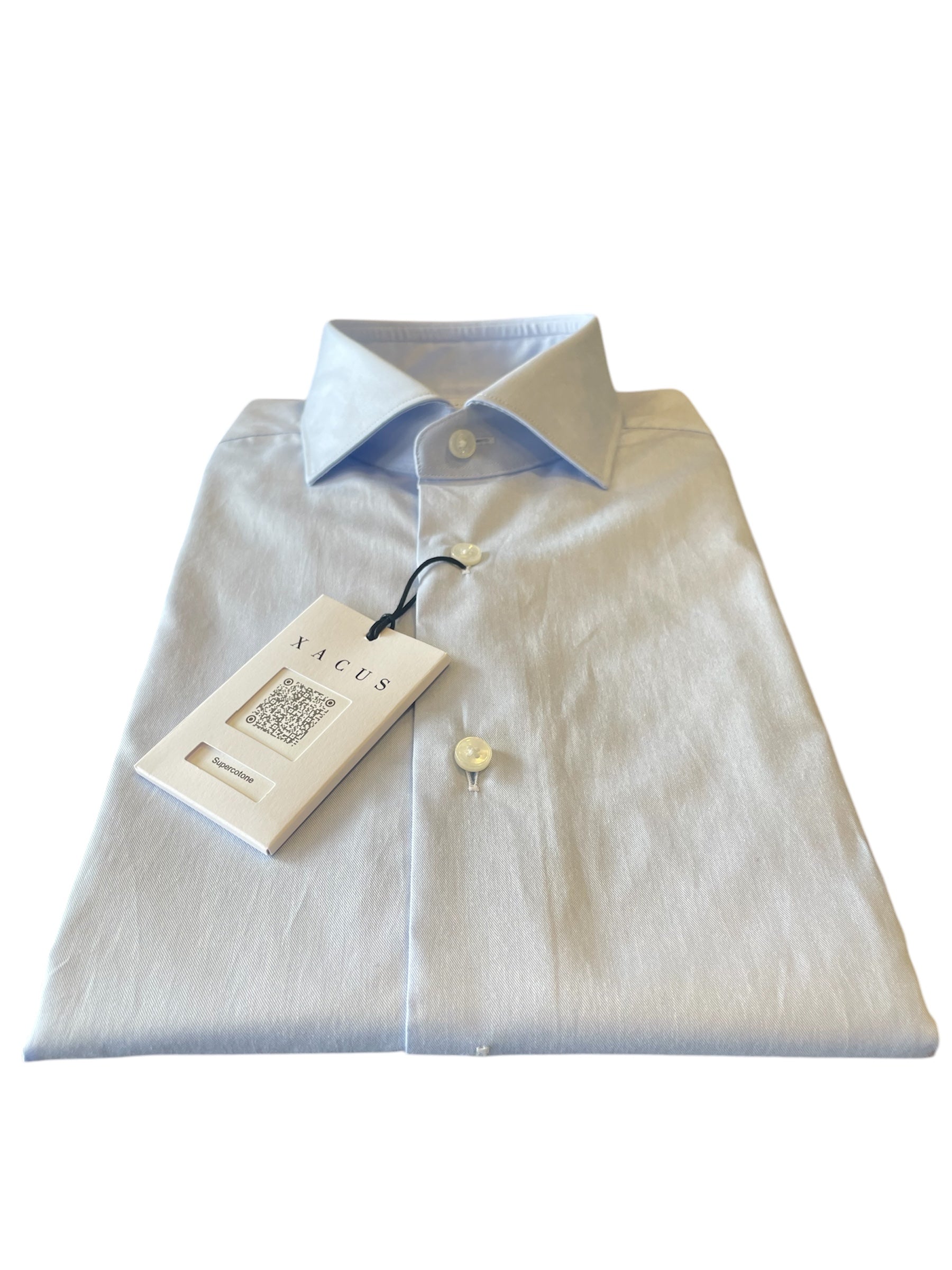 Camicia-Cotone-Azzurra
