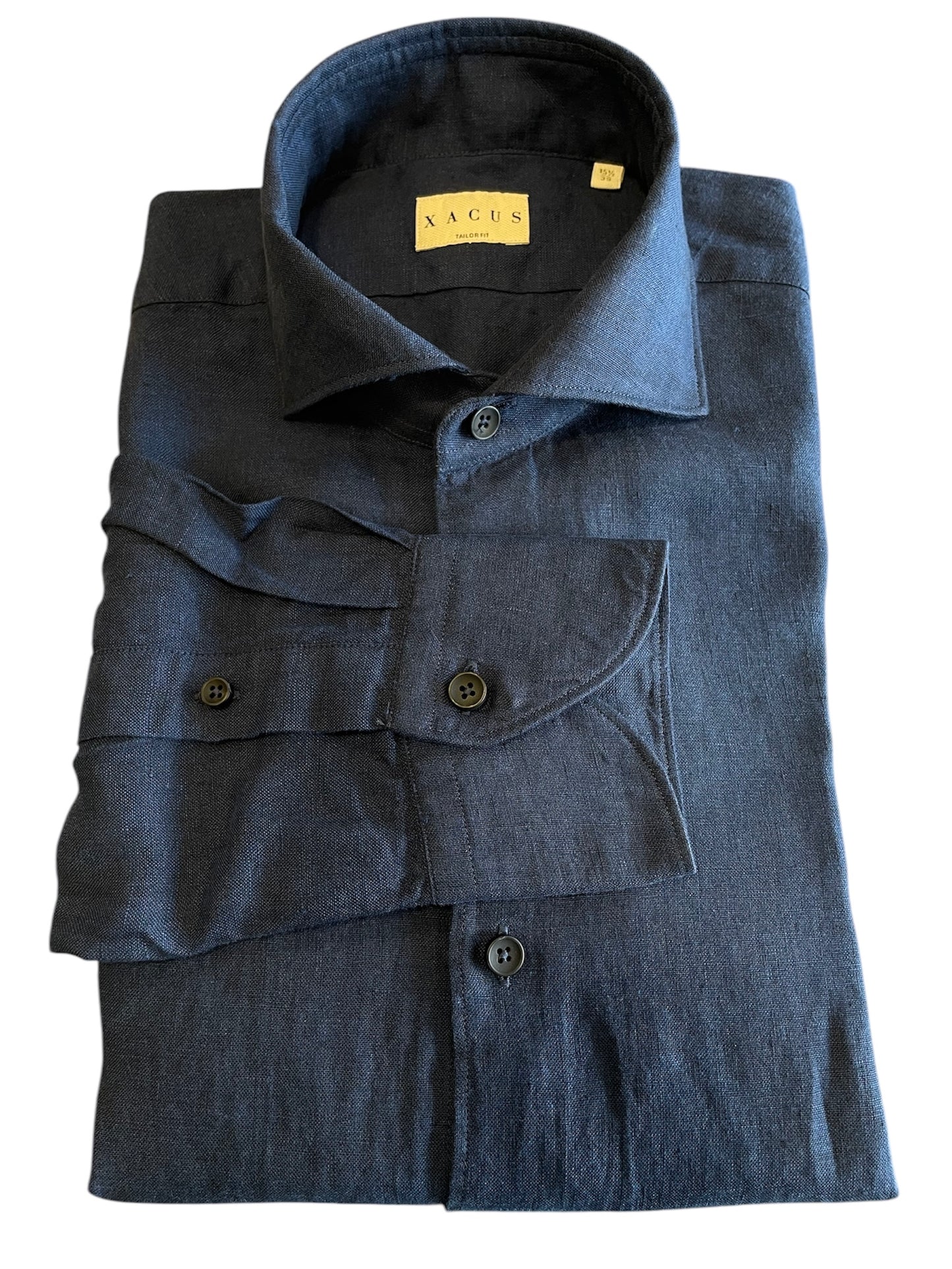Camicia-Xacus-Uomo-Lino-Blu