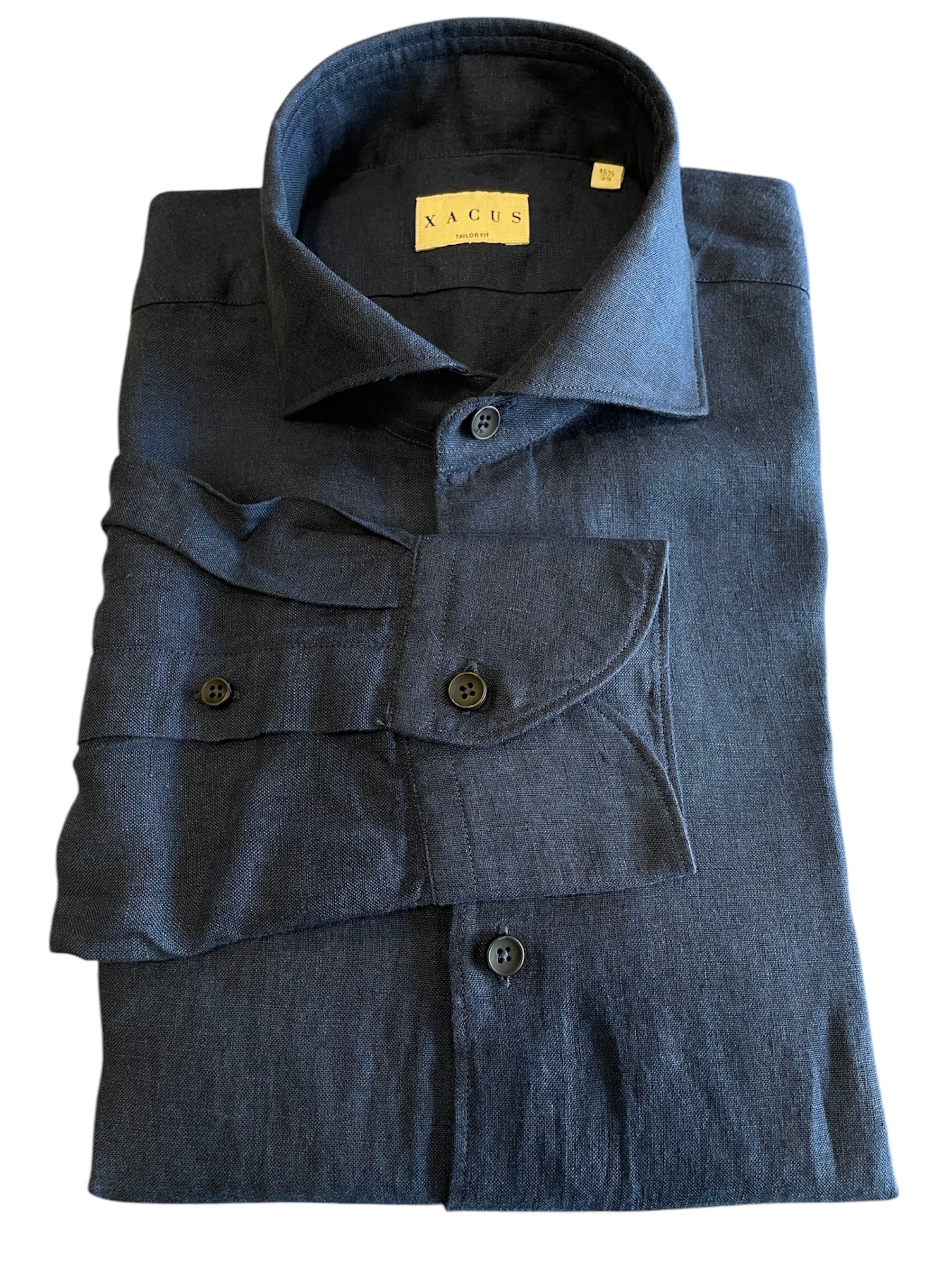 Camicia-Xacus-Uomo-Lino-Blu