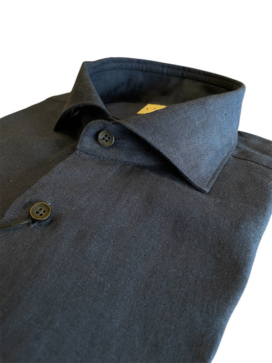 Camicia-Xacus-Uomo-Lino-Blu