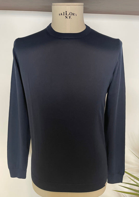 Maglia-Girocollo-Privati-Firenze-Blu-Uomo