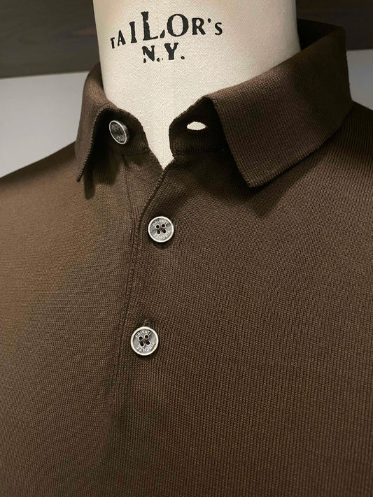 Polo-Privati-Firenze-Cotone-Marrone-