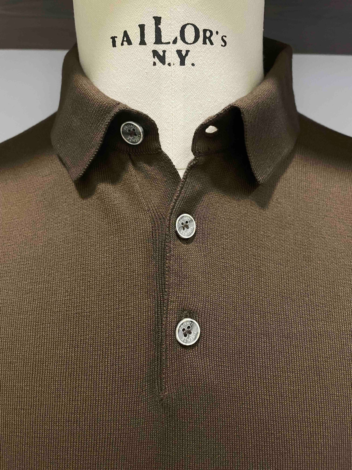 Polo-Privati-Firenze-Cotone-Marrone-